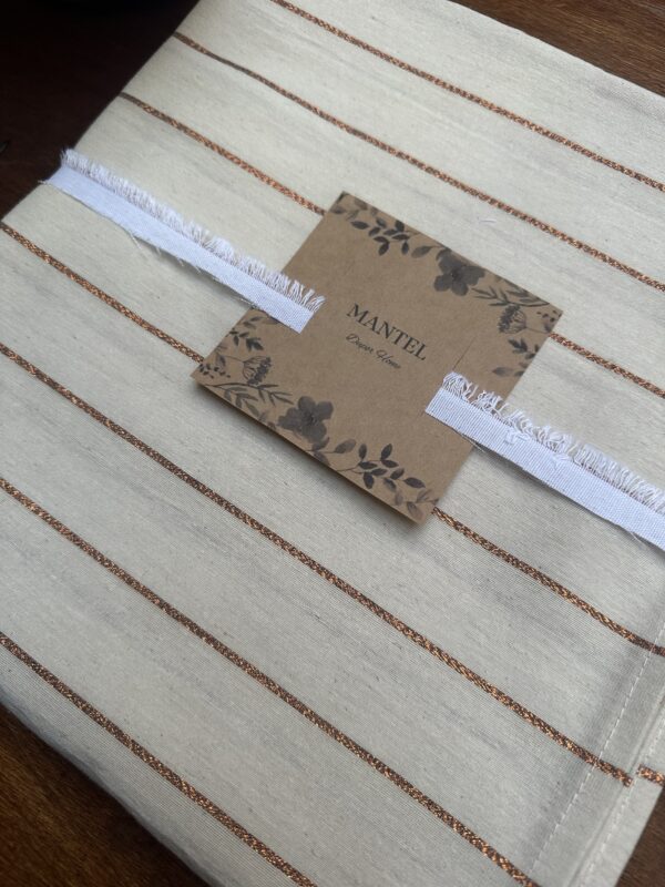 Mantel lurex bronce 2,5m